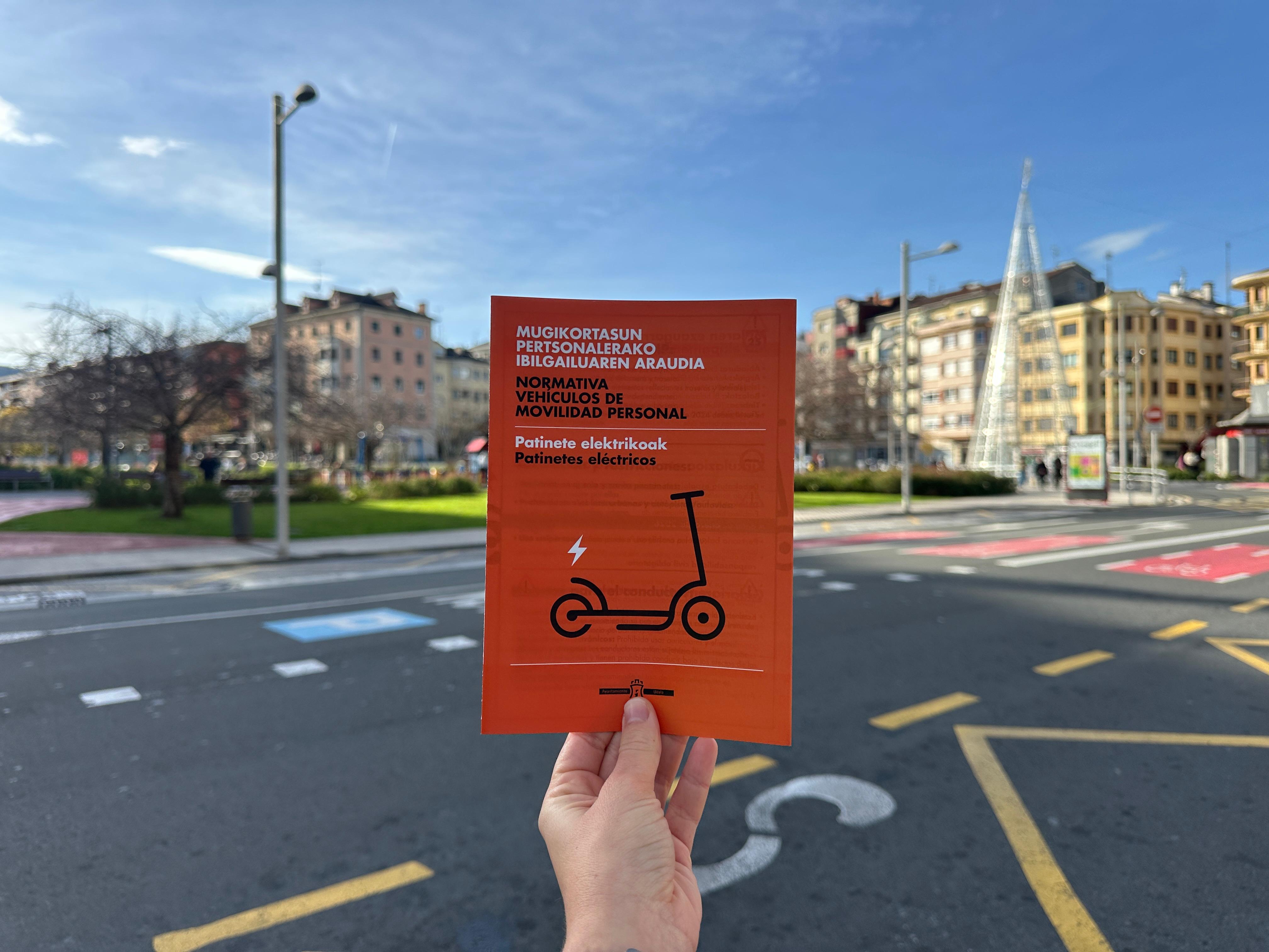 Uno de los folletos informativos.