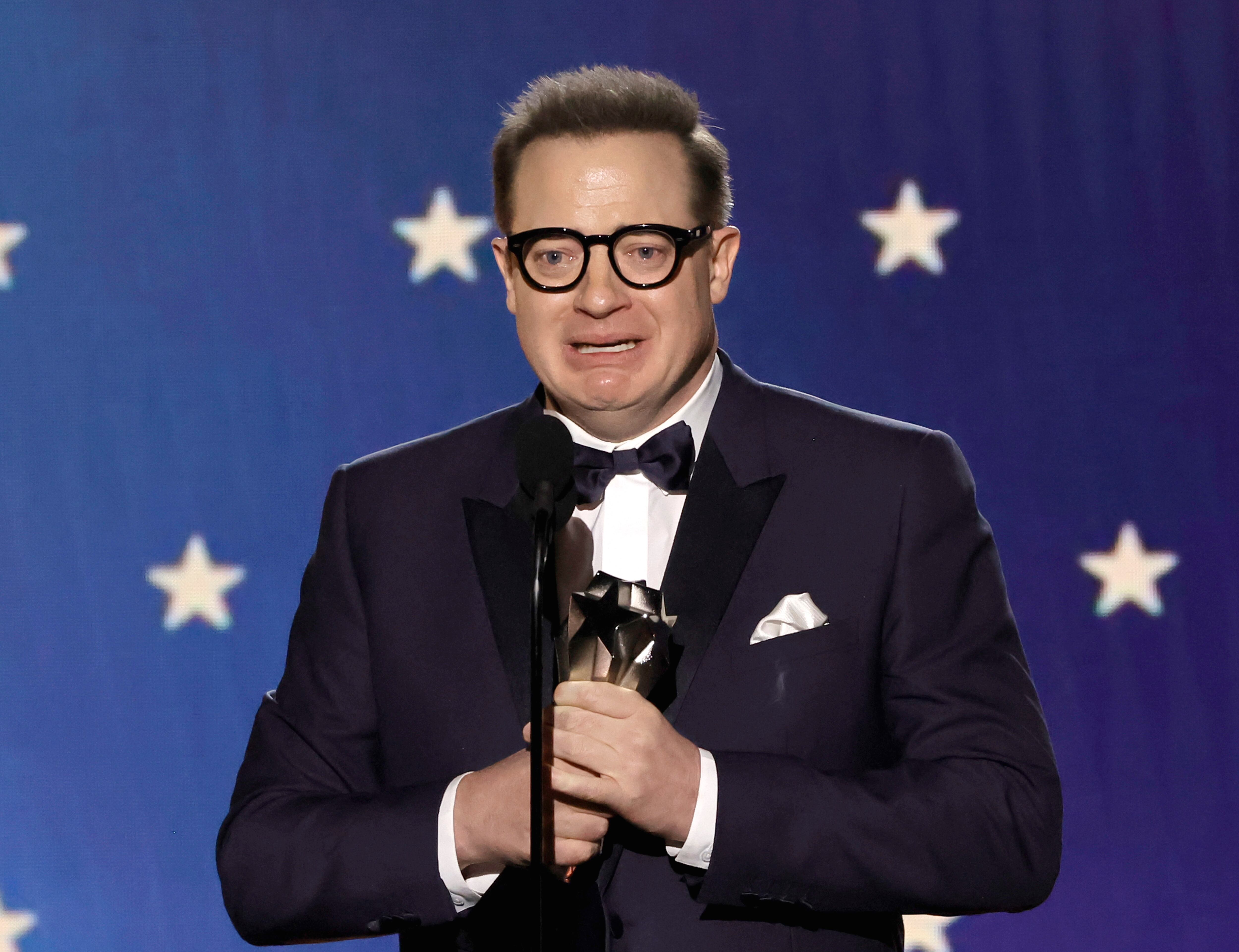 Brendan Fraser durante la gala.