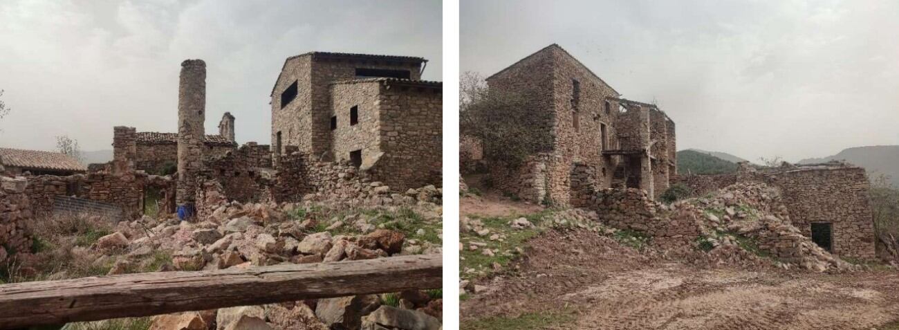 Imatge de Buseu, el poble abandonat del Pallars Sobirà que ara una empresa vol recuperar.