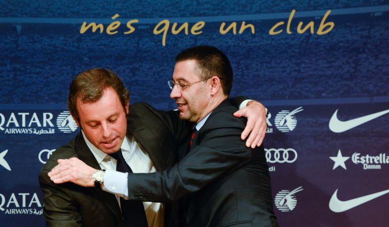 Sandro Rosell y Josep Maria Bartomeu.