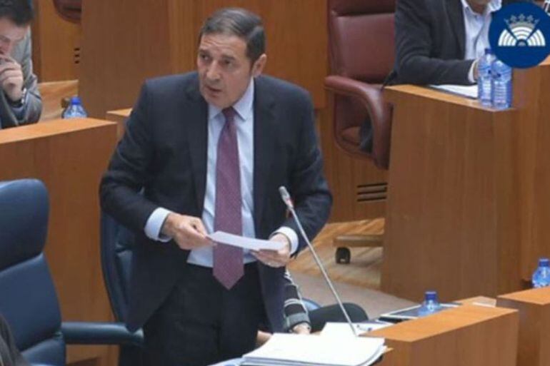 El Consejero de Sanidad de la Junta de Castilla y León, Antonio María Saenz Aguado 