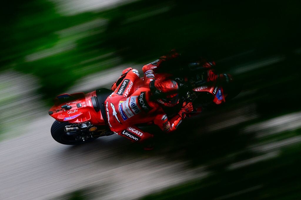 Marc Márquez, durante la clasificación del GP de Alemania