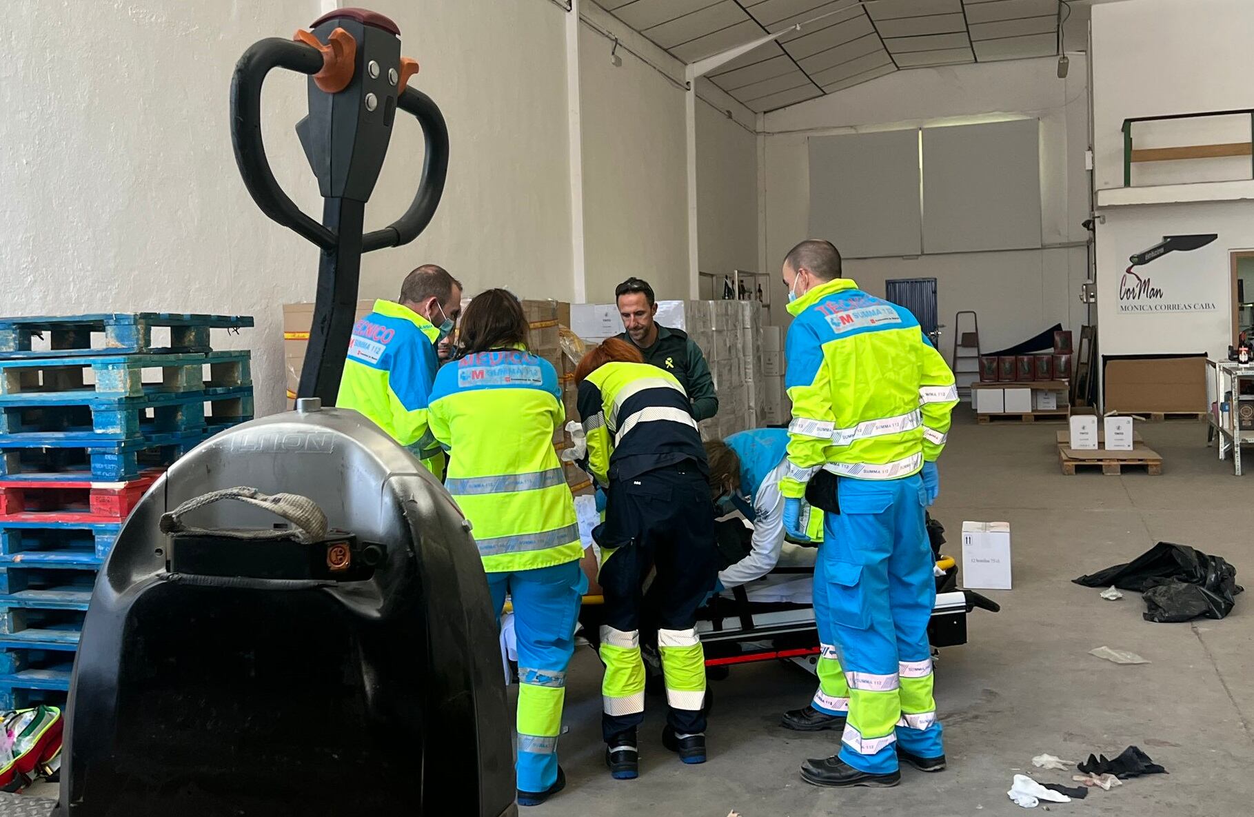 El hombre ha sufrido la semiamputación del pie