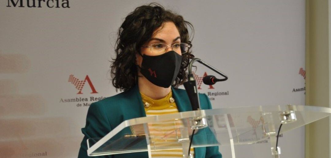 La diputada regional y portavoz del PSOE en la Comisión especial de Discapacidad de la Asamblea regional, Toñi Abenza 