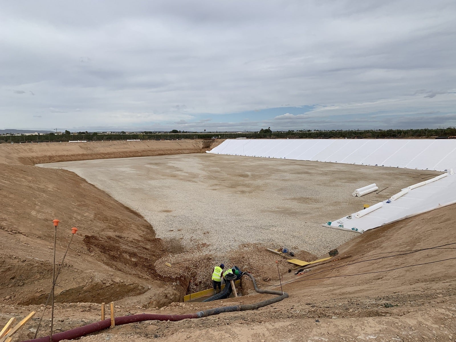 Obras colectores en San Javier