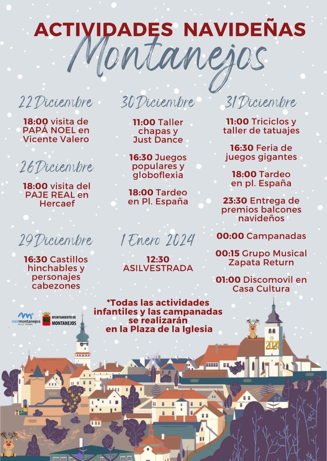 Actividades navideñas Montanejos 2023