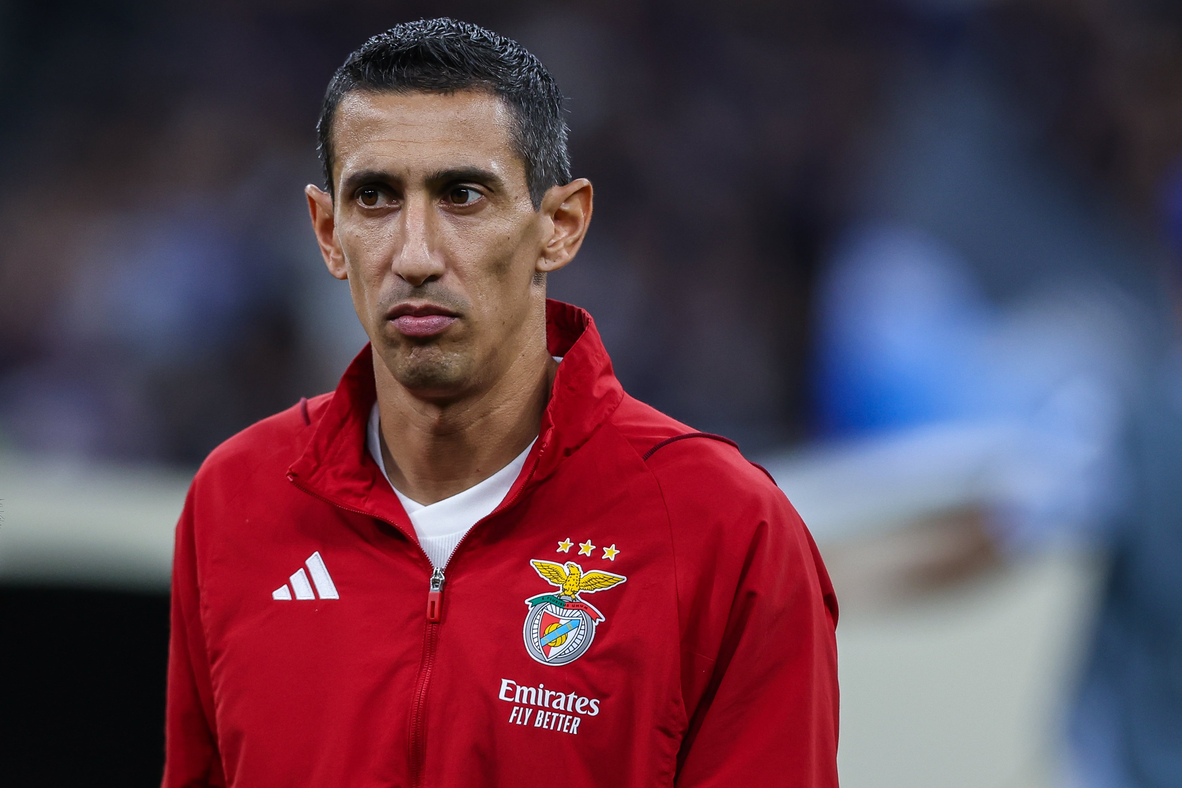 Angel Di Maria of SL Benfica seen during the UEFA Champions