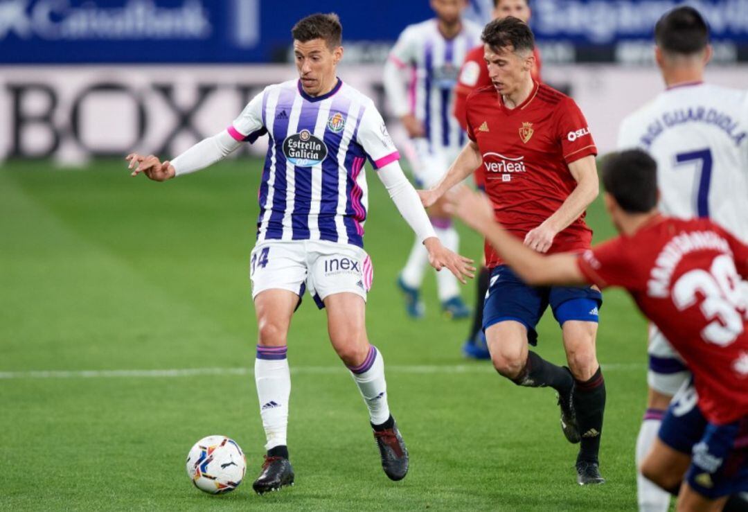 Alcaraz en el partido ante Osasuna