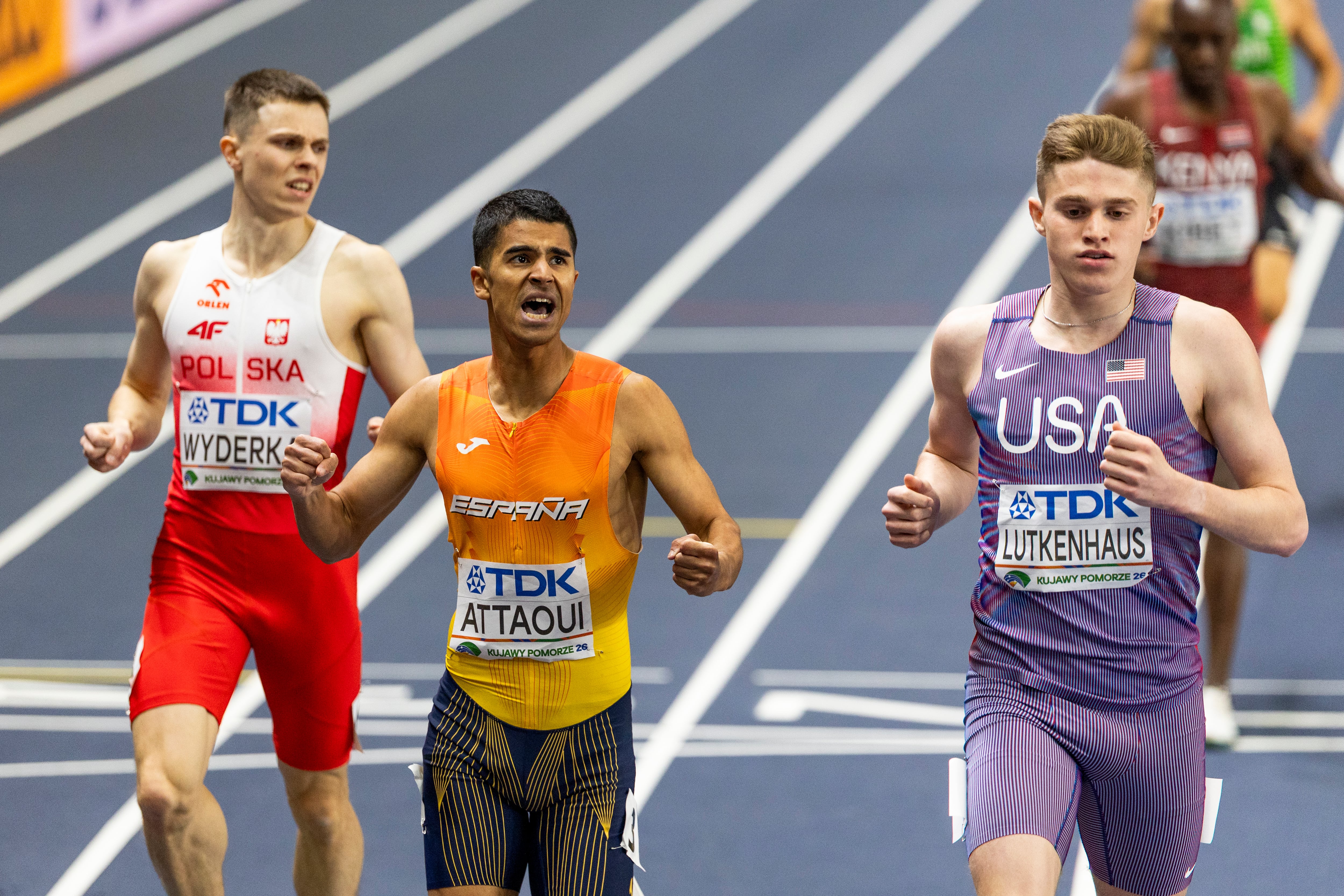 Mohamed Attaoui, en el Mundial de atletismo de 2026