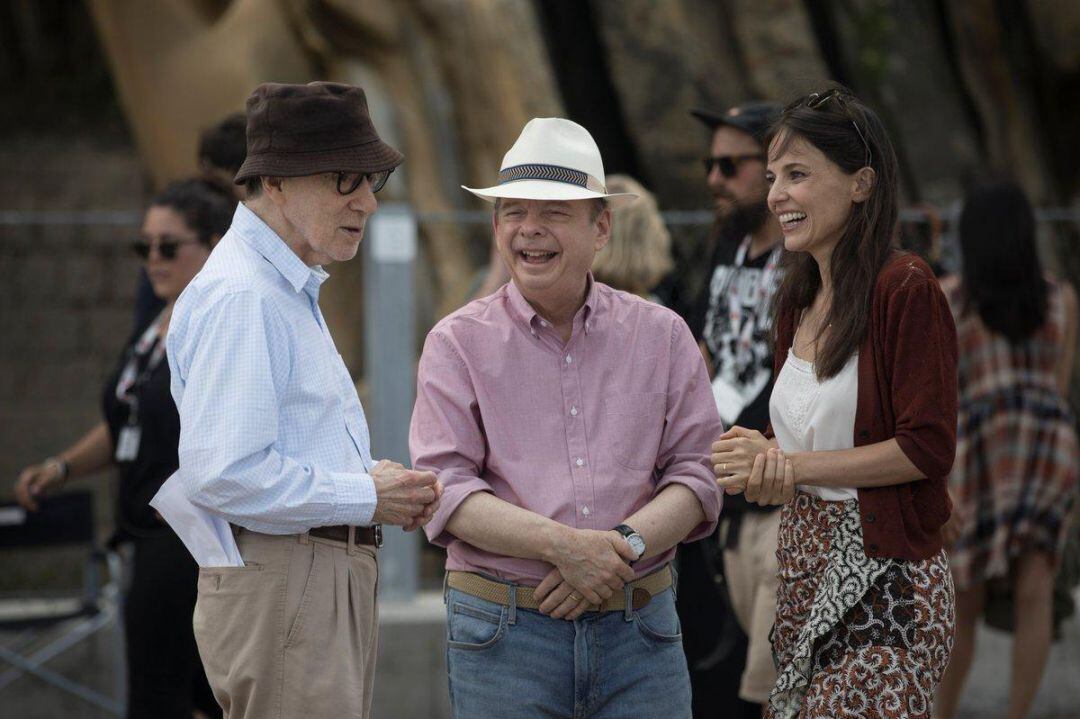 Woody Allen, durante el rodaje en San Sebastián