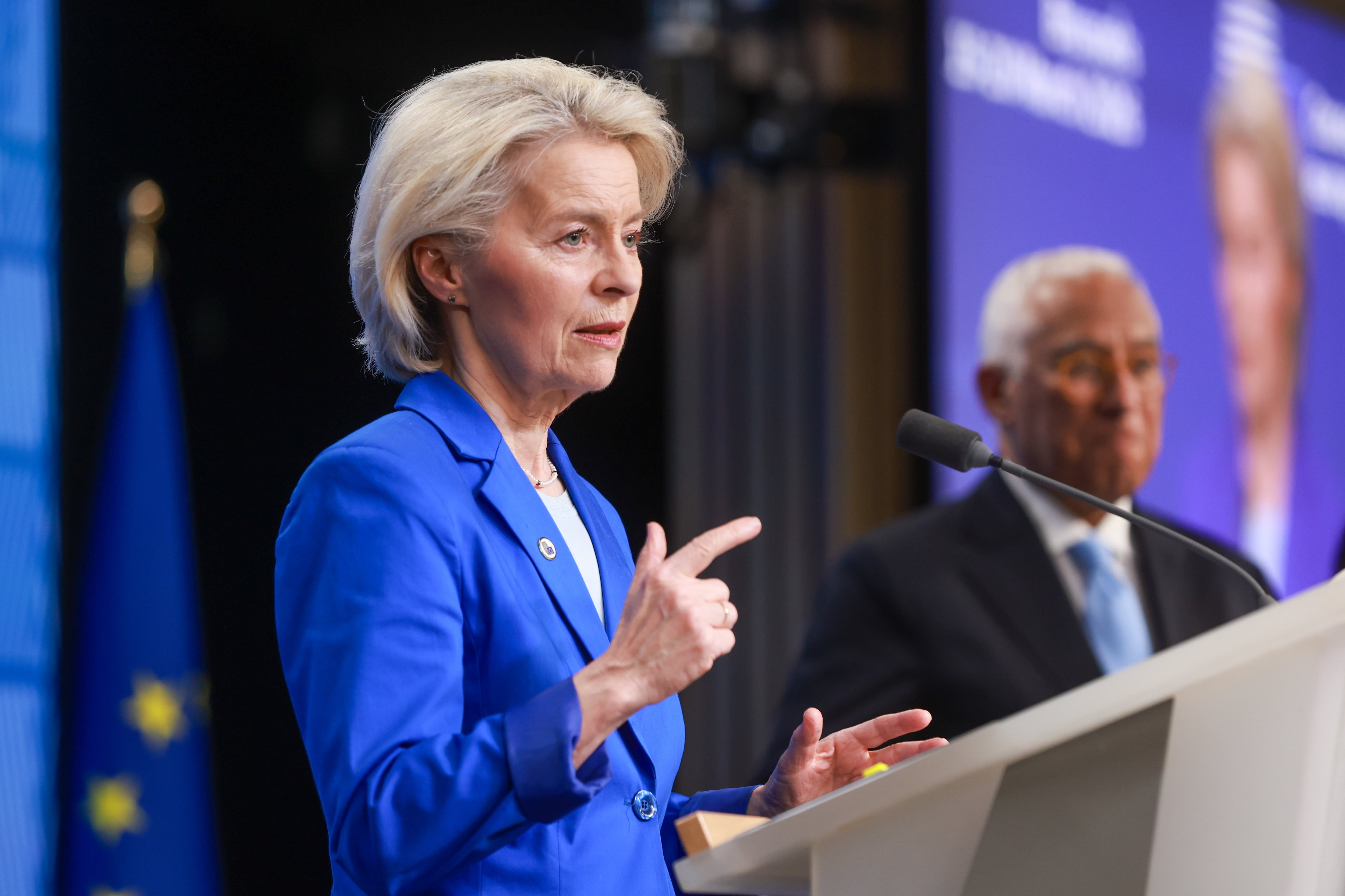 La presidenta de la Comisión Europea, Ursula von der Leyen