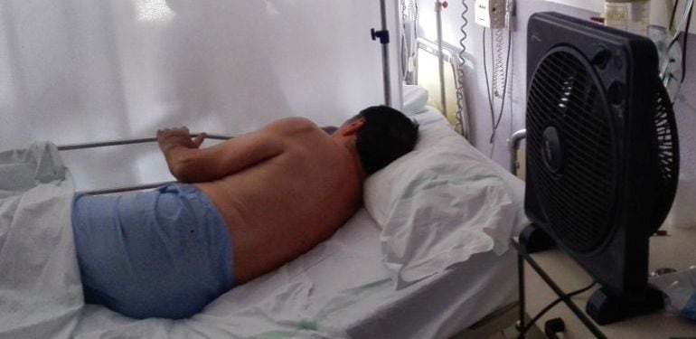 Un ventilador en una habitación del hospital de Albacete