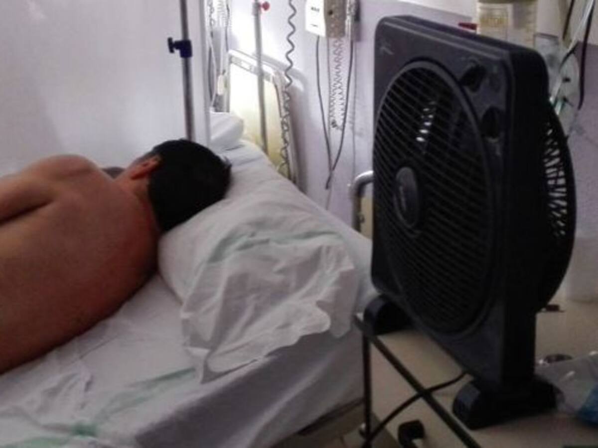 Ventiladores y abanicos para combatir el calor en el hospital de Albacete