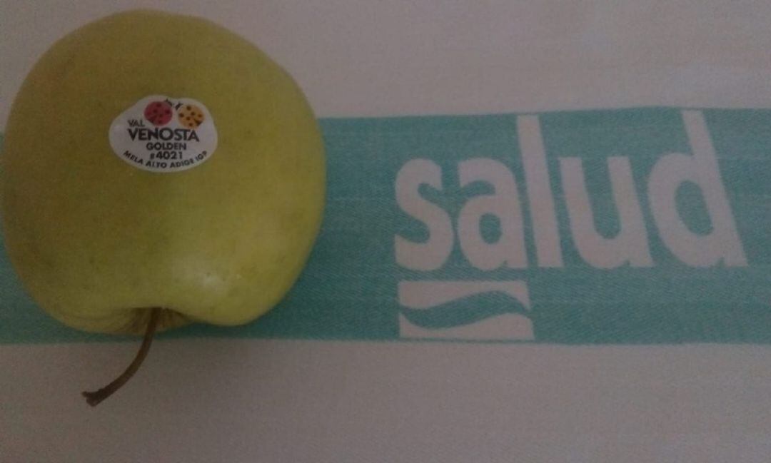 Manzanas italianas en el servicio de cátering del Hospital de Calatayud