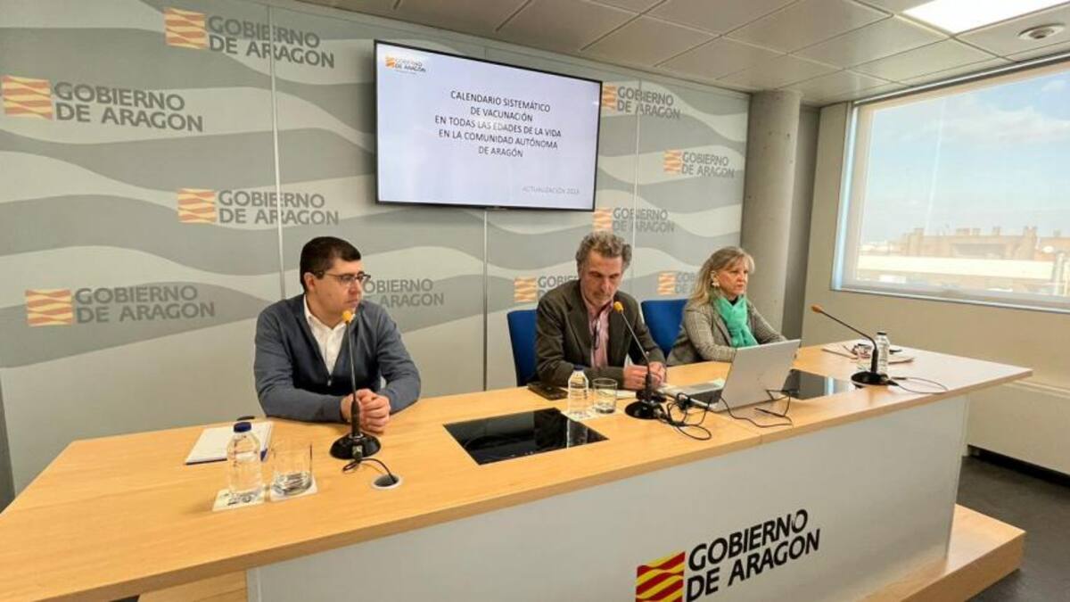 Vacunas para la Meningitis B, el Papiloma y el Herpes Zóster, entre las novedades que Aragón incorpora al calendario de vacunación