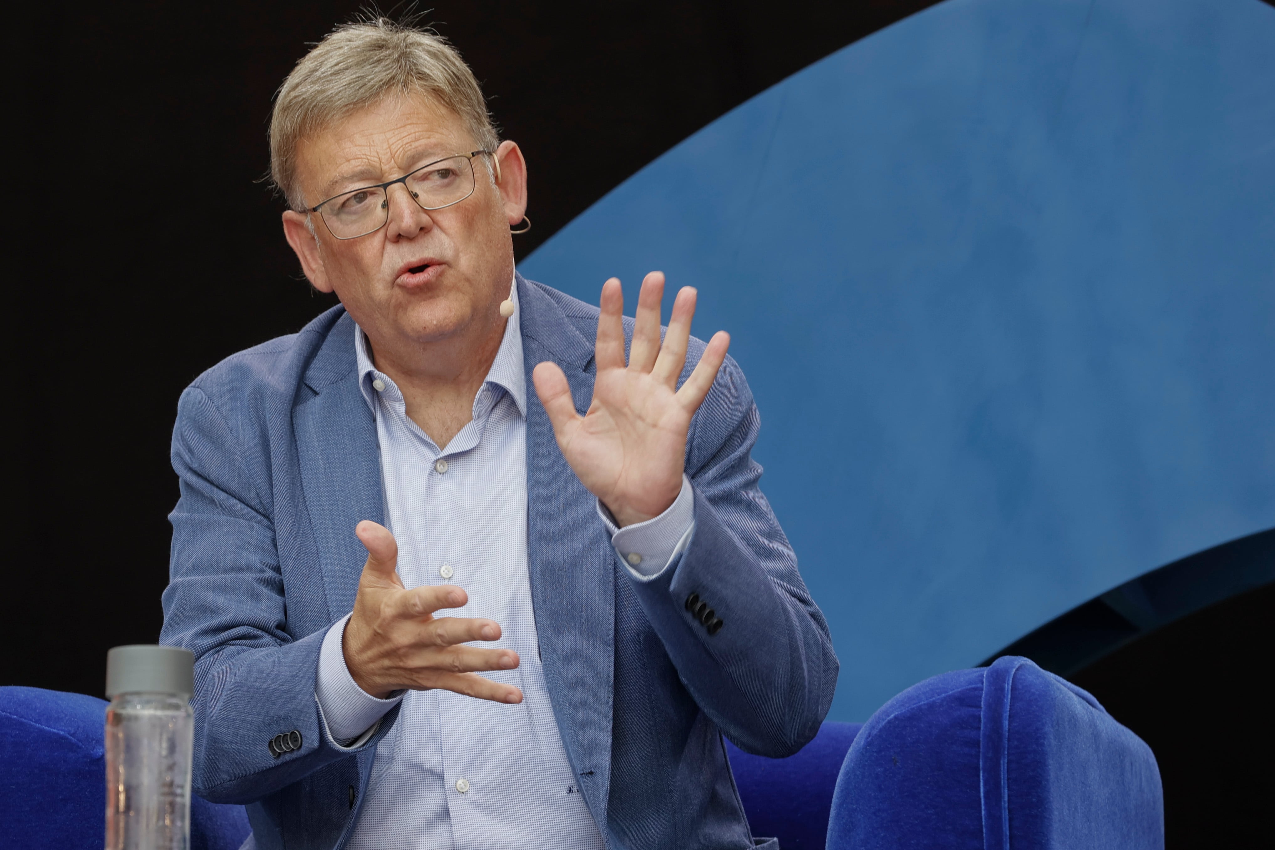 El presidente de la Generalitat Valenciana, Ximo Puig, durante el debate sobre modelo territorial en uno de los actos del décimo aniversario de elDiario.es