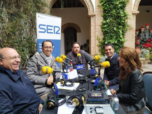 Miguel Ángel Roldán, José María Martín, Rafael Barón, Leopoldo Izquierdo y Marián Aguilar.