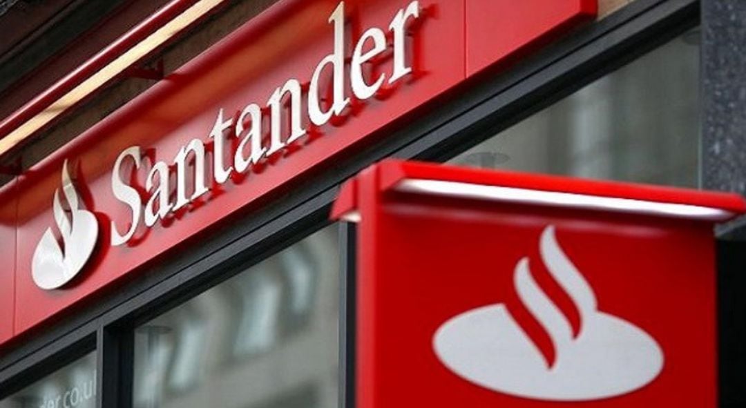 Imagen de archivo de una oficina del banco Santander