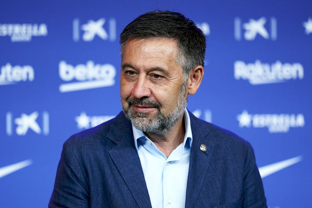 Bartomeu, durante la presentación de Pedri. 