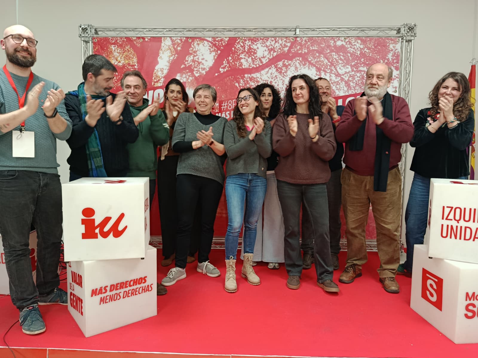 Acto de Izquierda Unida en Zaragoza