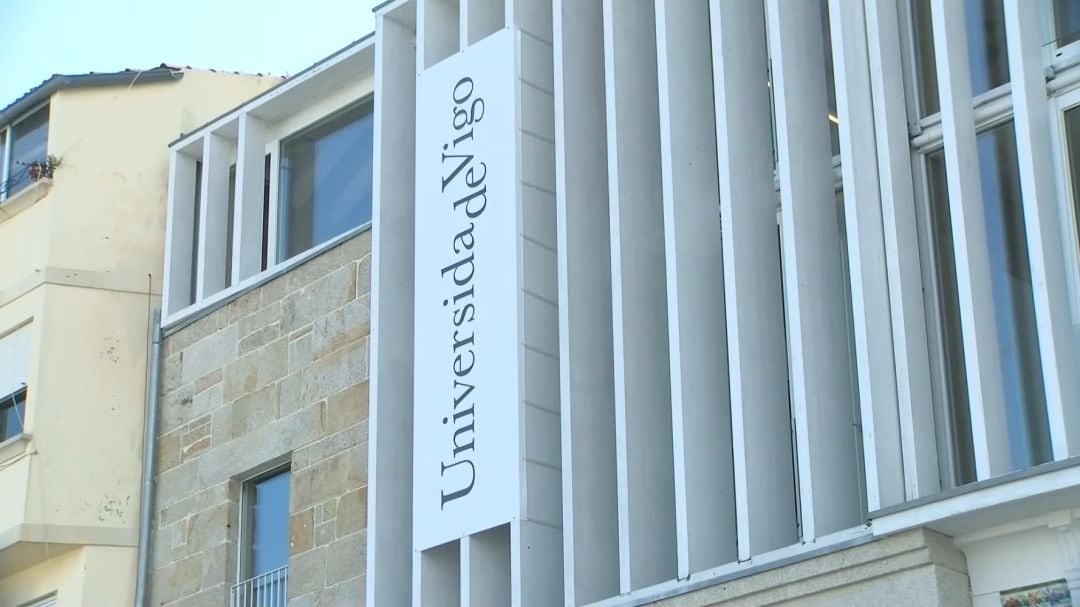 Fachada de la sede de la Universidade de Vigo en O Berbés-