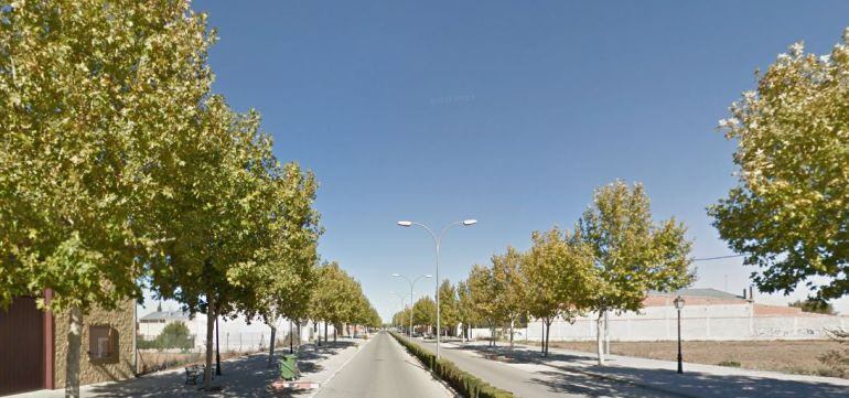 Avenida de Albacete de Tarazona de la Mancha, calle que se inundó