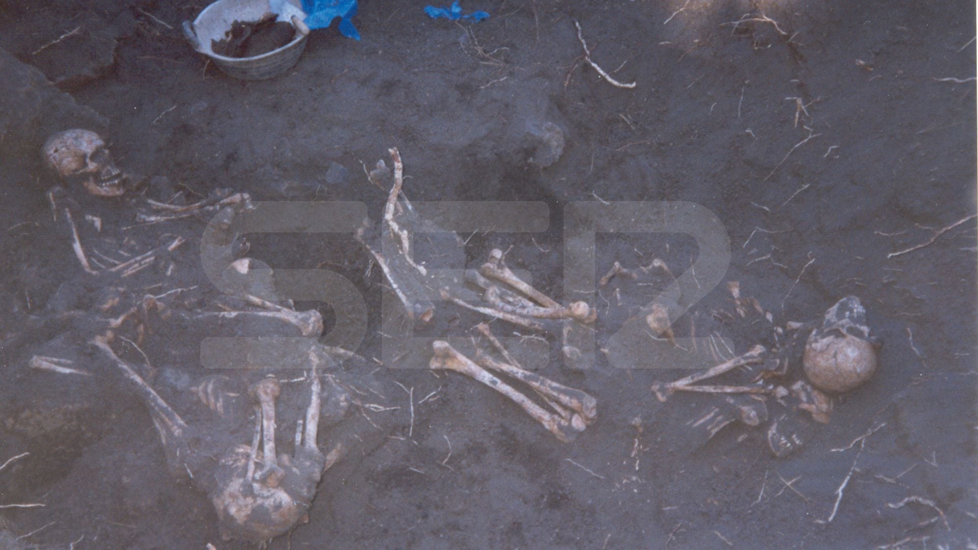 En la fosa se hallaron cinco cuerpos: esta imagen nunca se ha publicado (cedida archivo familiar)