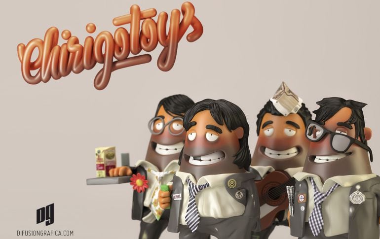 Imagen en 3D de la recreación de la chirigota 'El que la lleva, la entiende'