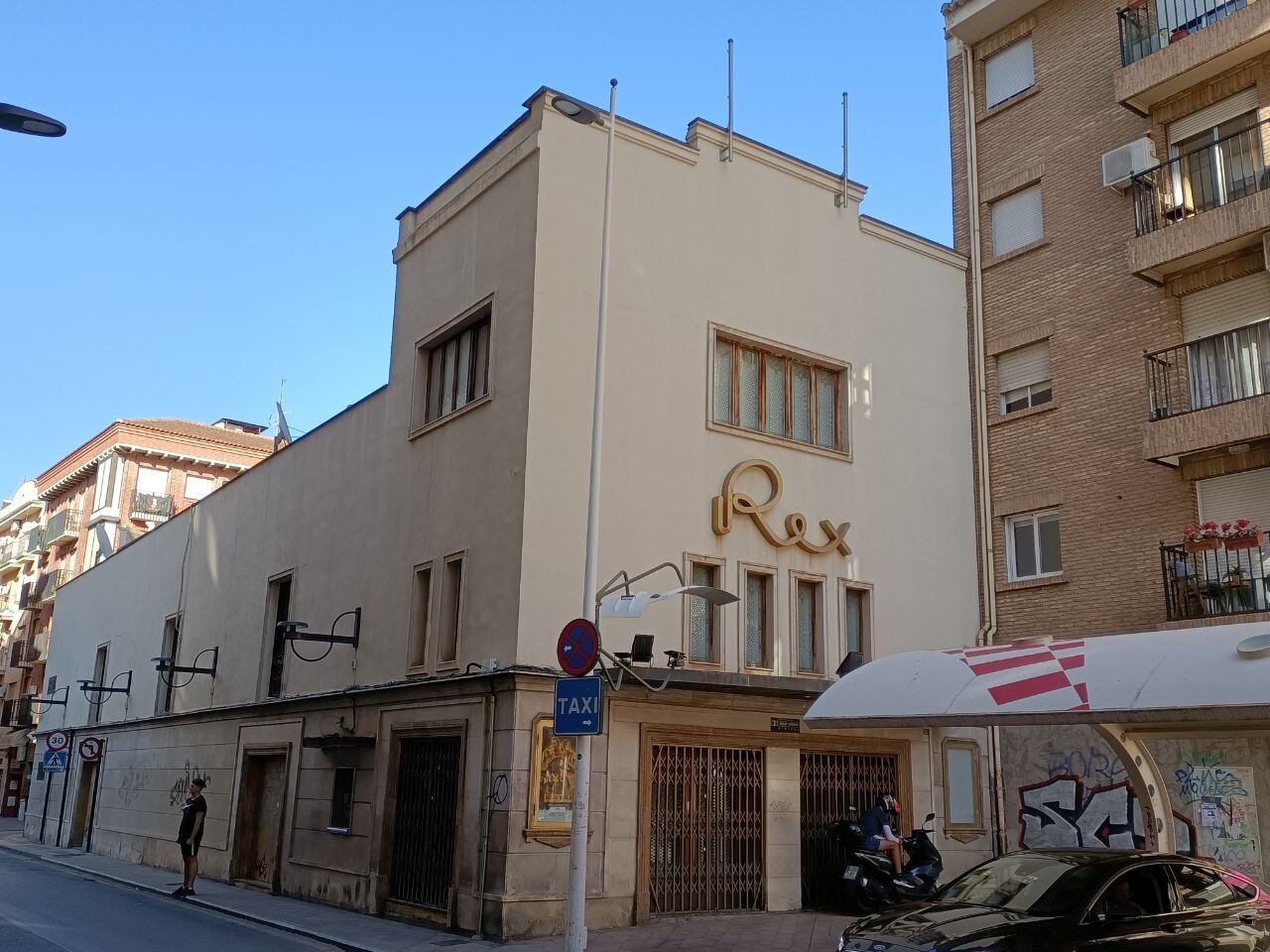 Imagen del emblemático cine Rex (Murcia). Huermur