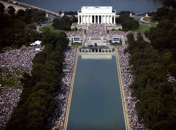 Los conservadores se ha manifestado en el mismo lugar en el que Martin Luther King pronunció su famoso discurso &#039;&#039;Tengo un Sueño&#039;&#039;