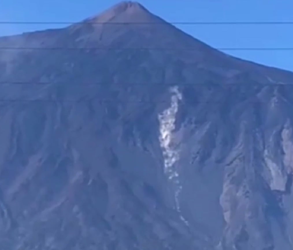 Desprendimientos en el Teide