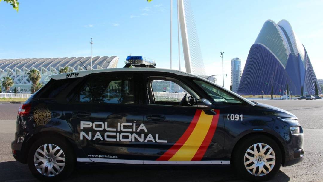 Coche de policía en Valencia