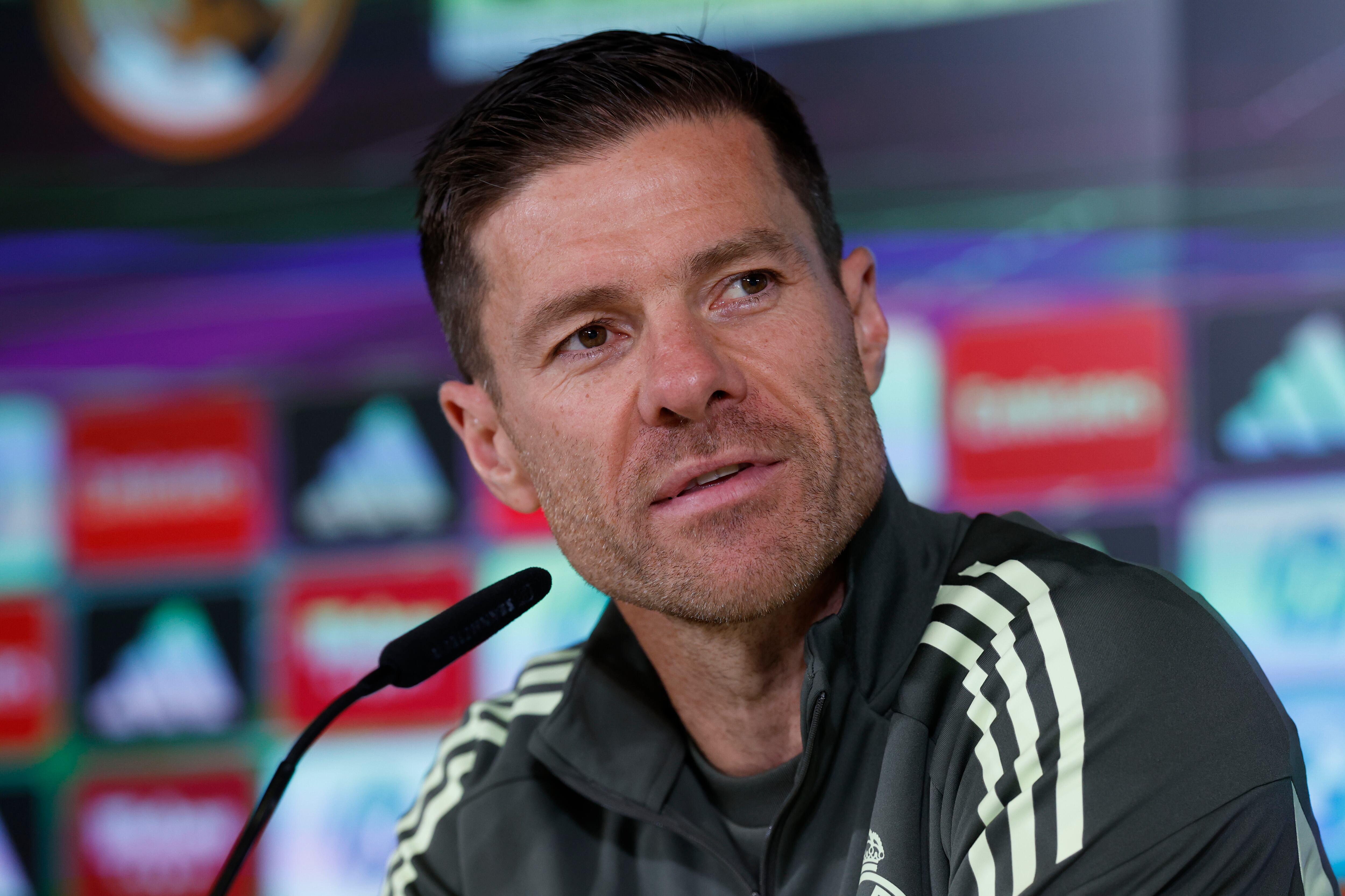 Xabi Alonso en la rueda de prensa previa a 'El Clásico'