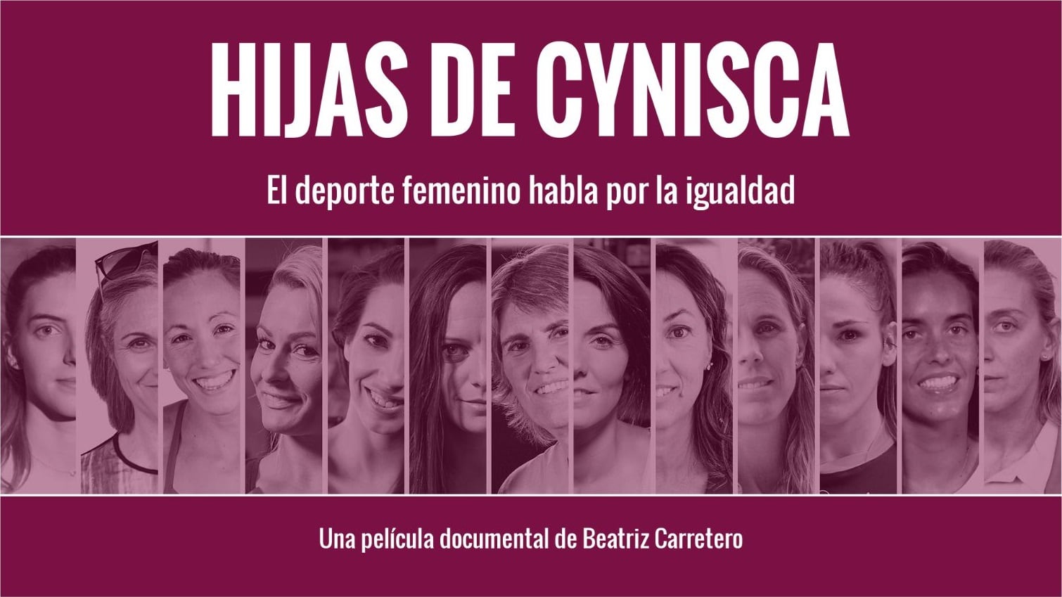 Cartel del documental &#039;Hija de Cynisca. El deporte femenino habla por la iguadad&#039;, obra de Beatriz Carretero.