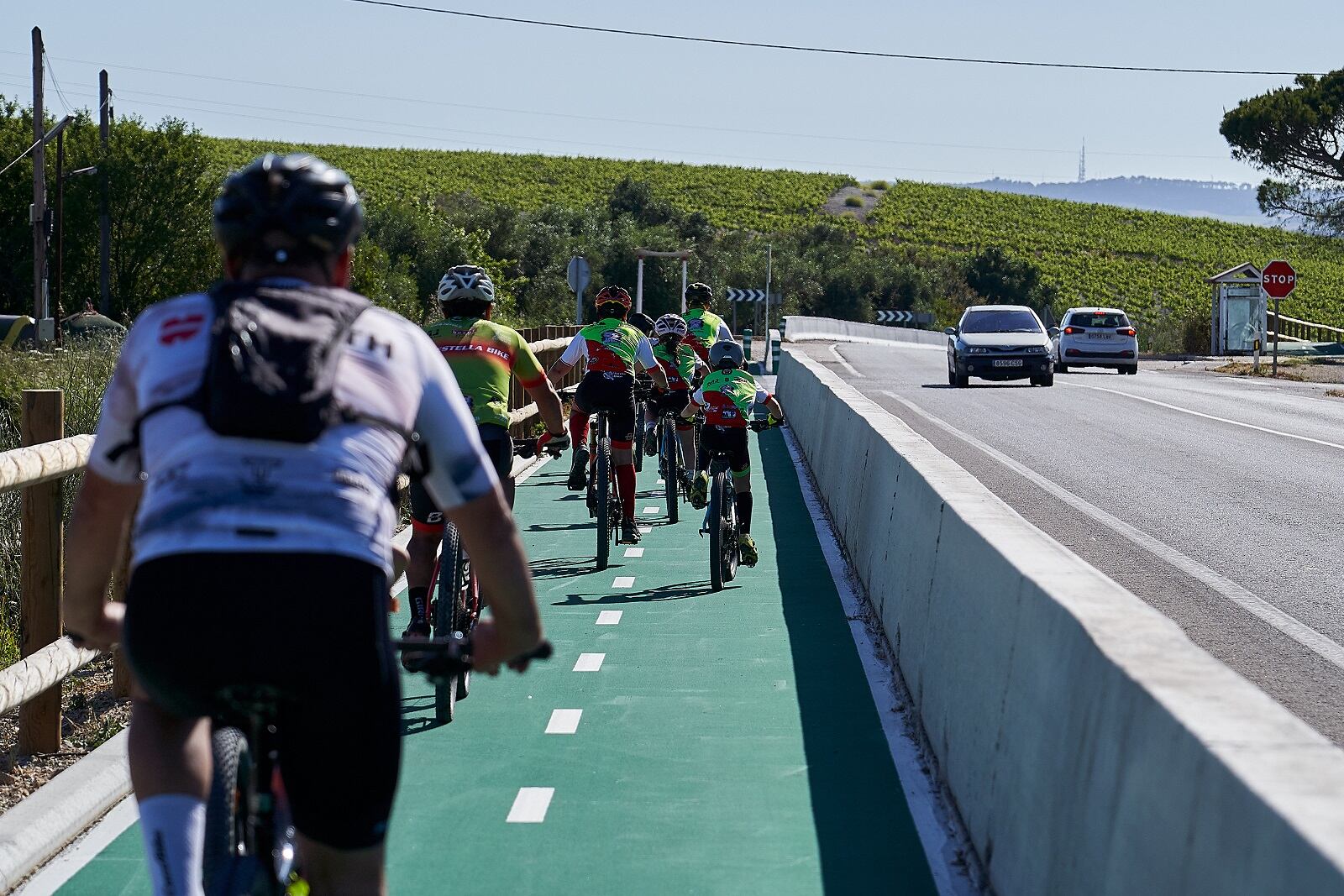 Carril bici que llega hasta La Barca