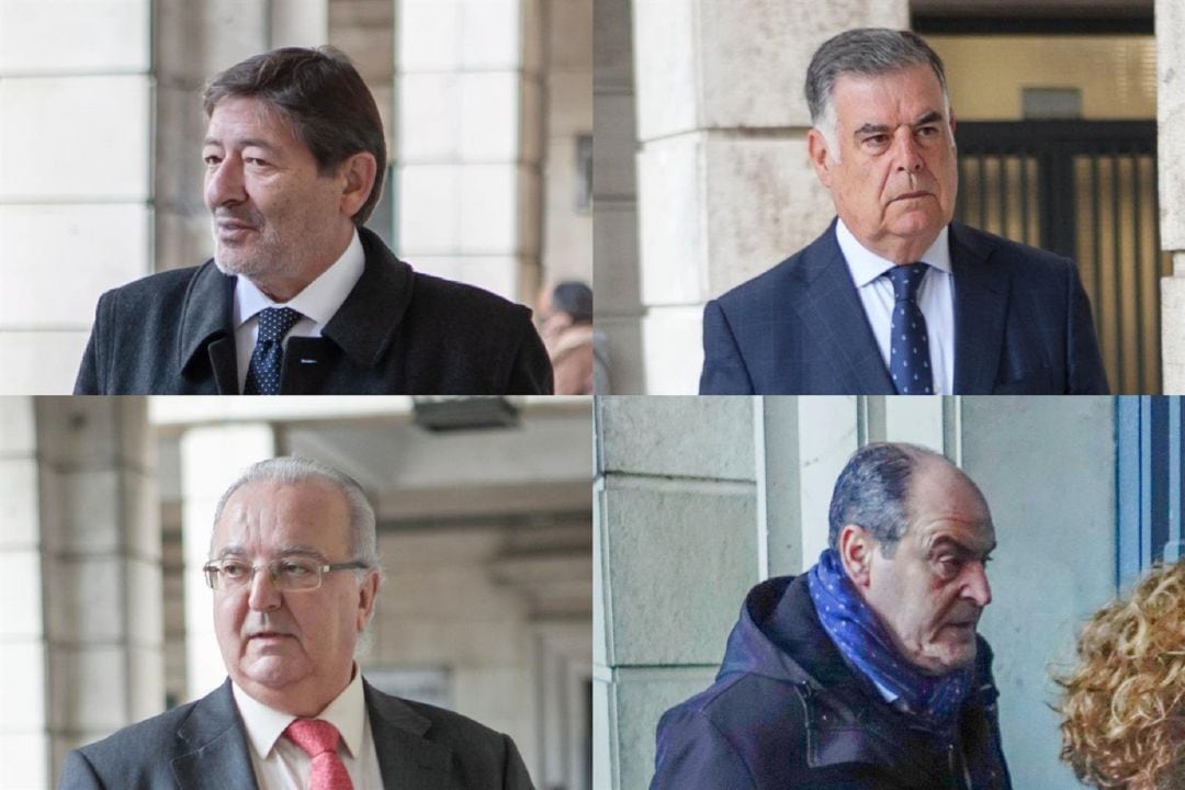 Javier Guerrero, José Antonio Viera, Antonio Fernández y Juan Márquez, los cuatro exaltos cargos ya condenados por la Audiencia