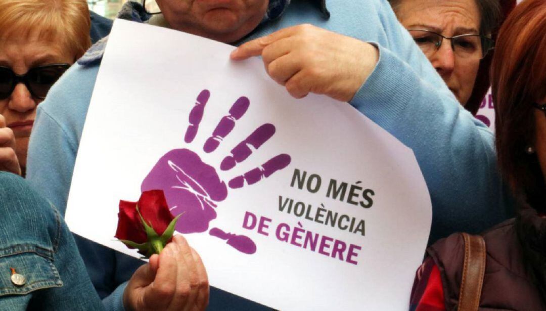 Manifestació en contra de la violència de gènere. Imatge d&#039;arxiu.