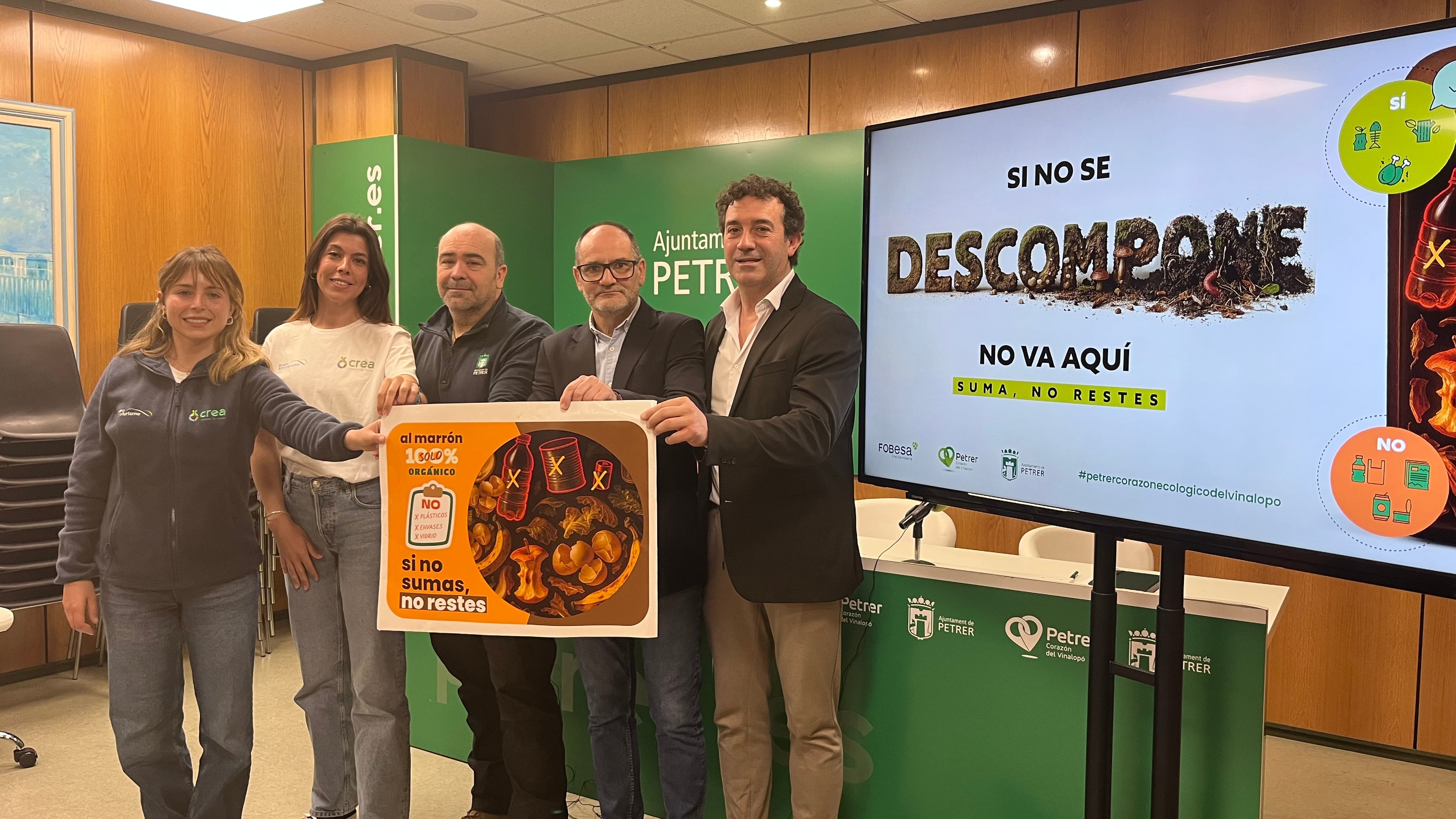 Presentación de la campaña “Si no sumas, no restes” de Petrer