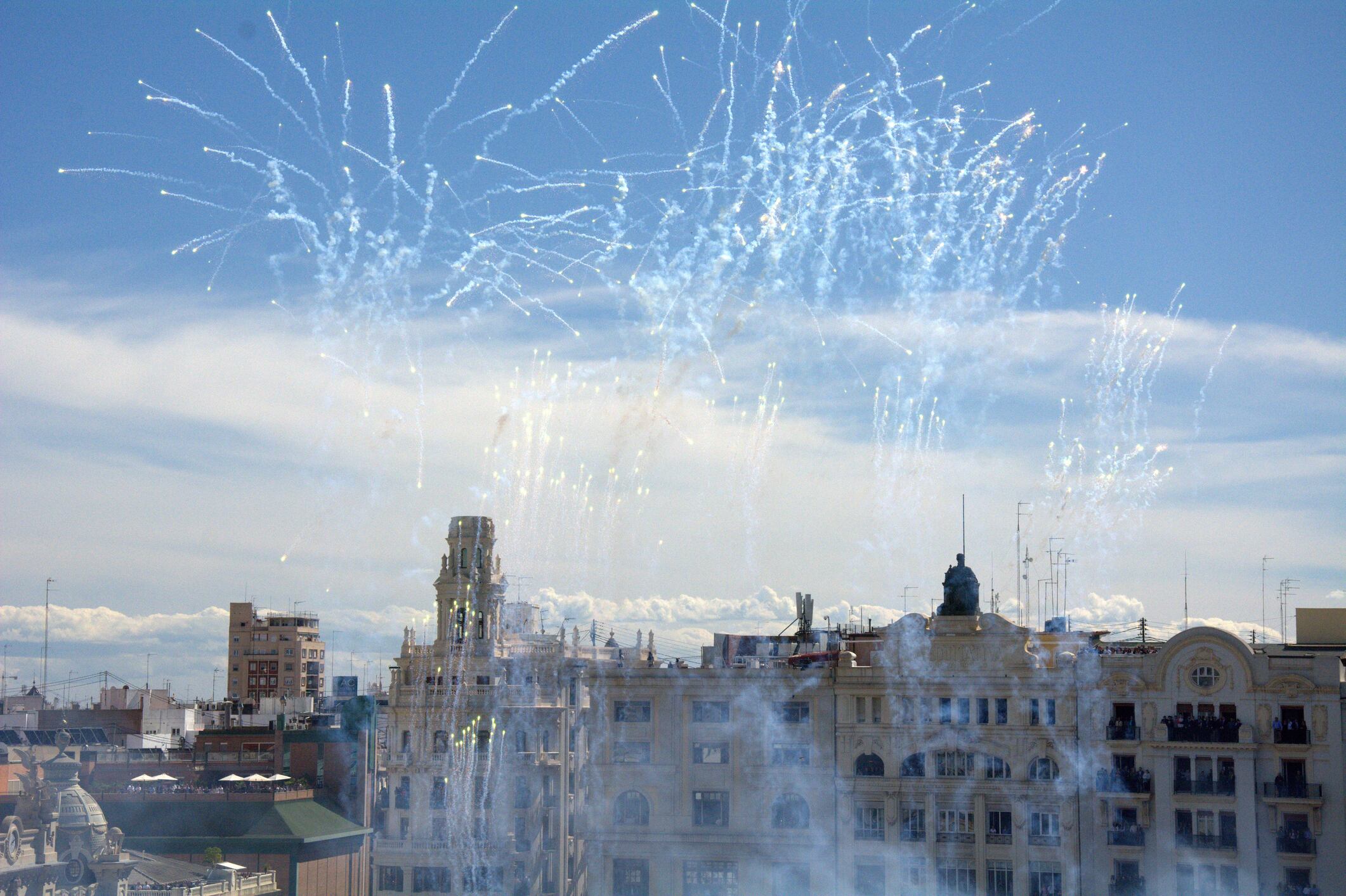 Mascletà en las Fallas de València