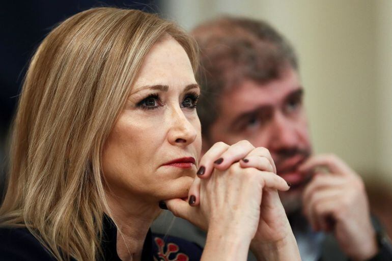 La presidenta de la Comunidad de Madrid, Cristina Cifuentes, en un acto de este mismo viernes