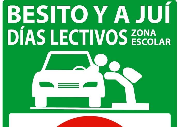 Nuevo cartel de la señal en La Línea