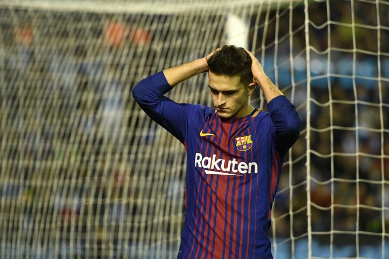 Denis Suárez se lamenta por una ocasión fallada en el partido de Copa del pasado miércoles