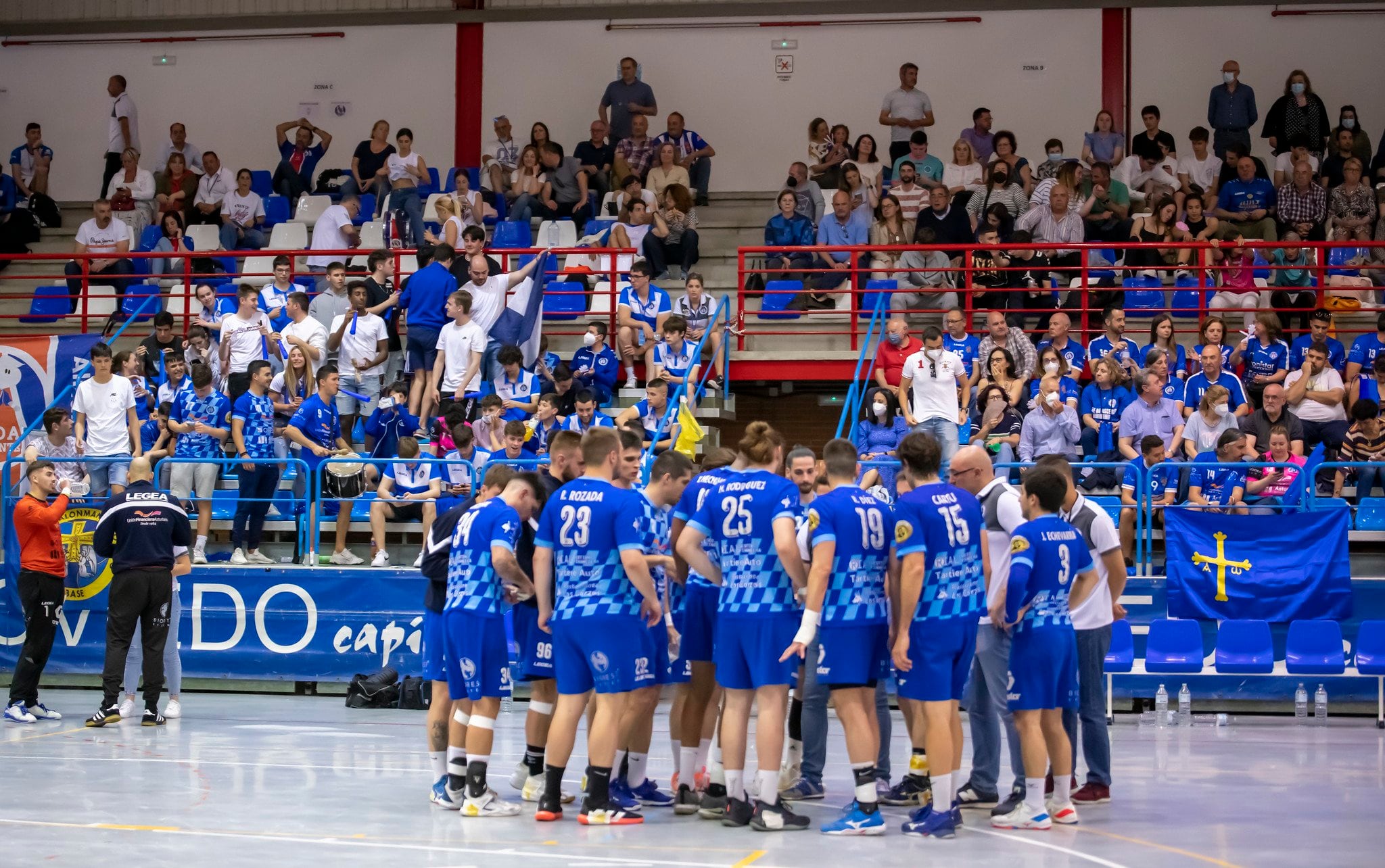 El Base Oviedo en un partido de la fase