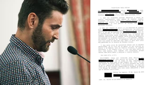 La carta de los padres de Ciro Molina al obispado. Ciro es la víctima de un párroco que ha probado que la iglesia tinerfeña tapó los abusos, grabando al obispo Bernardo Álvarez en 2024.
