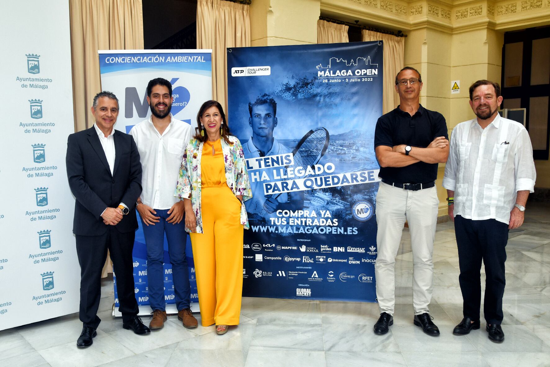 Presentación de las medidas de sostenibilidad en el Málaga Open ATP Challenger