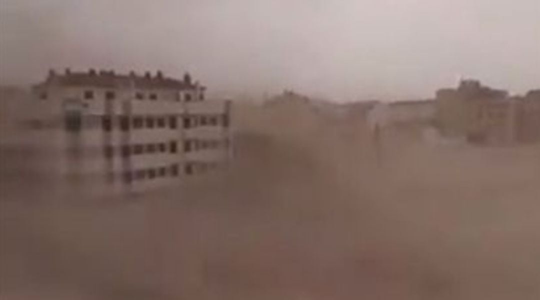 La tormenta de arena en Albacete