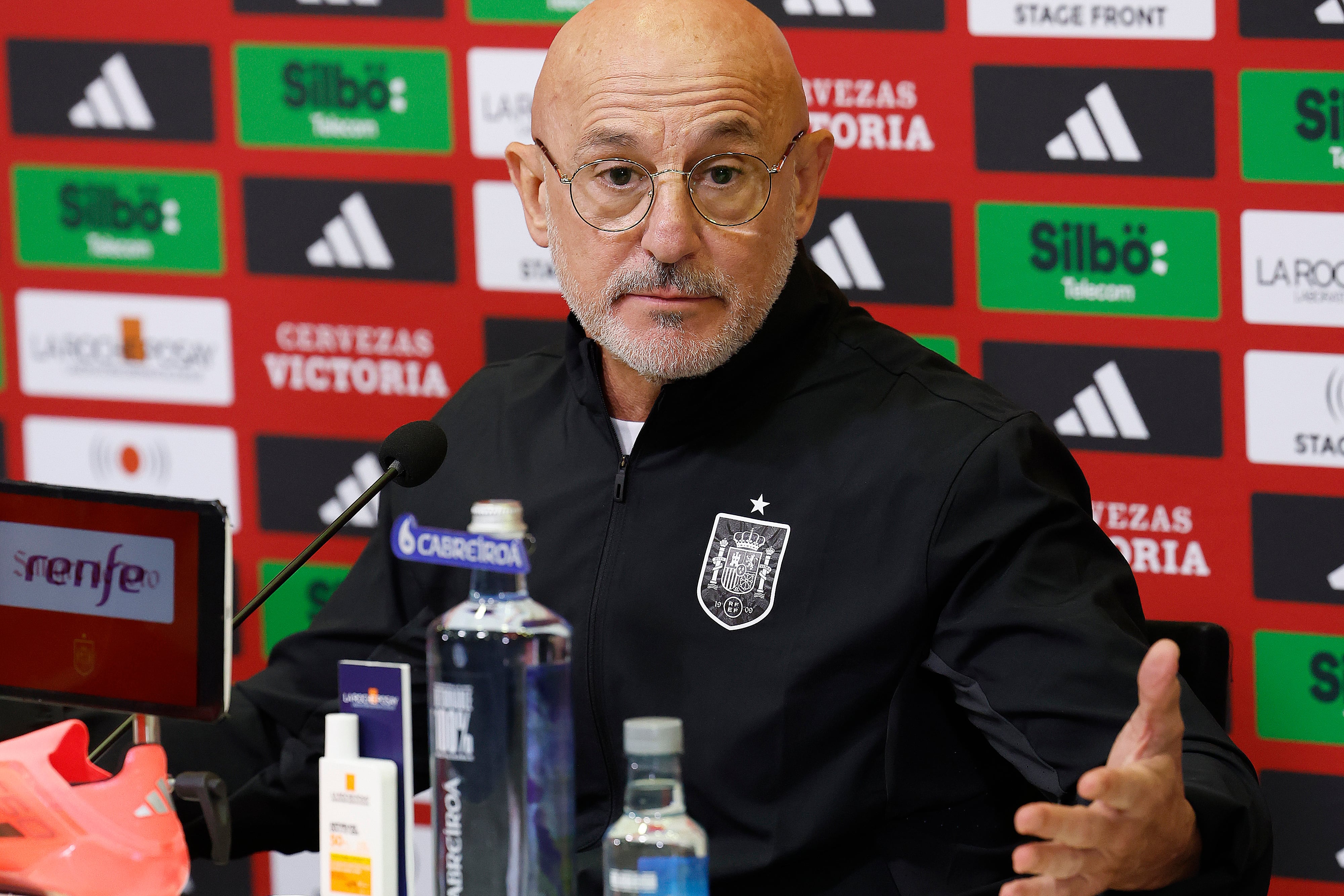 Luis de la Fuente, seleccionador nacional, durante la rueda de prensa ofrecida este viernes en la Ciudad del Fútbol de Las Rozas