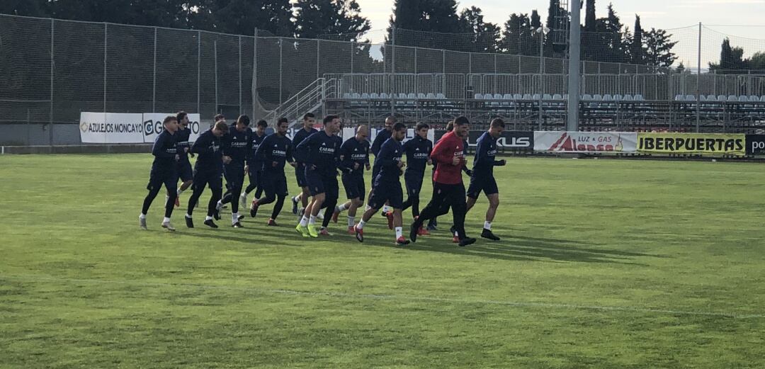 La plantilla se ha entrenado esta mañana en la Ciudad Deportiva