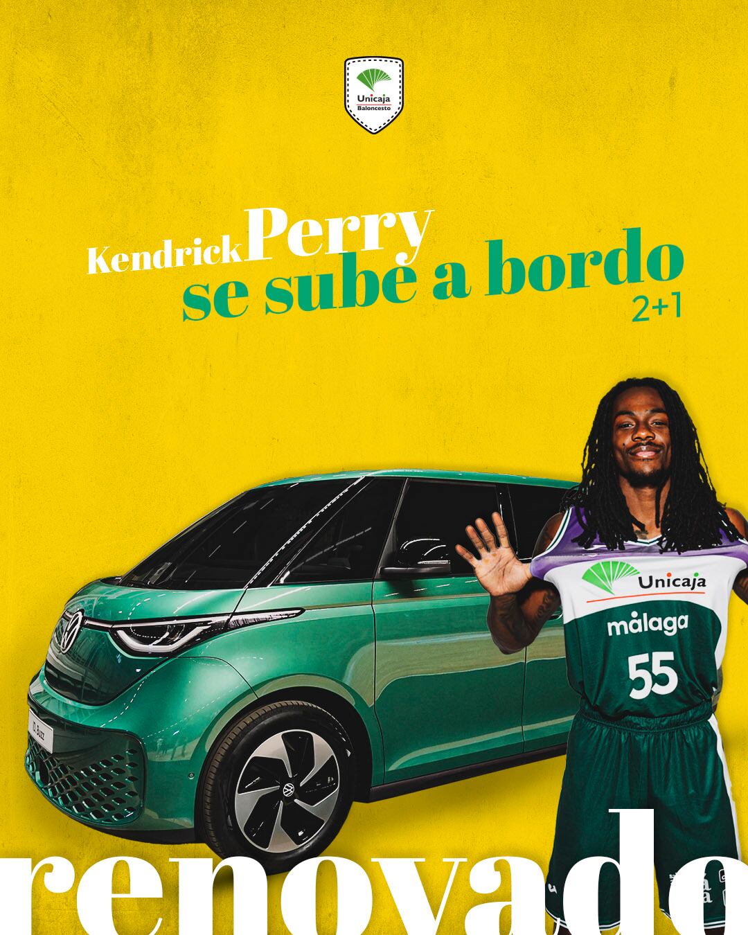 Así anunció el Unicaja la renovación del base