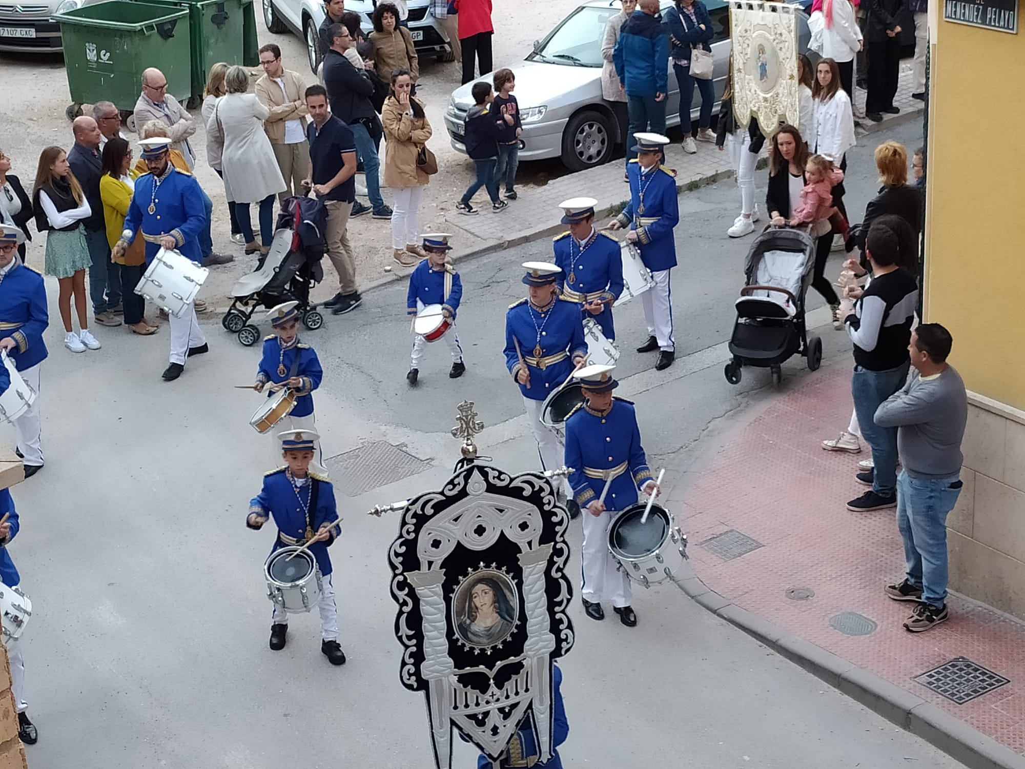 Momento de la procesión del domingo